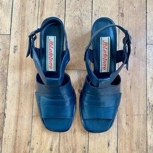 JB Lefebvre vintage leather sandals